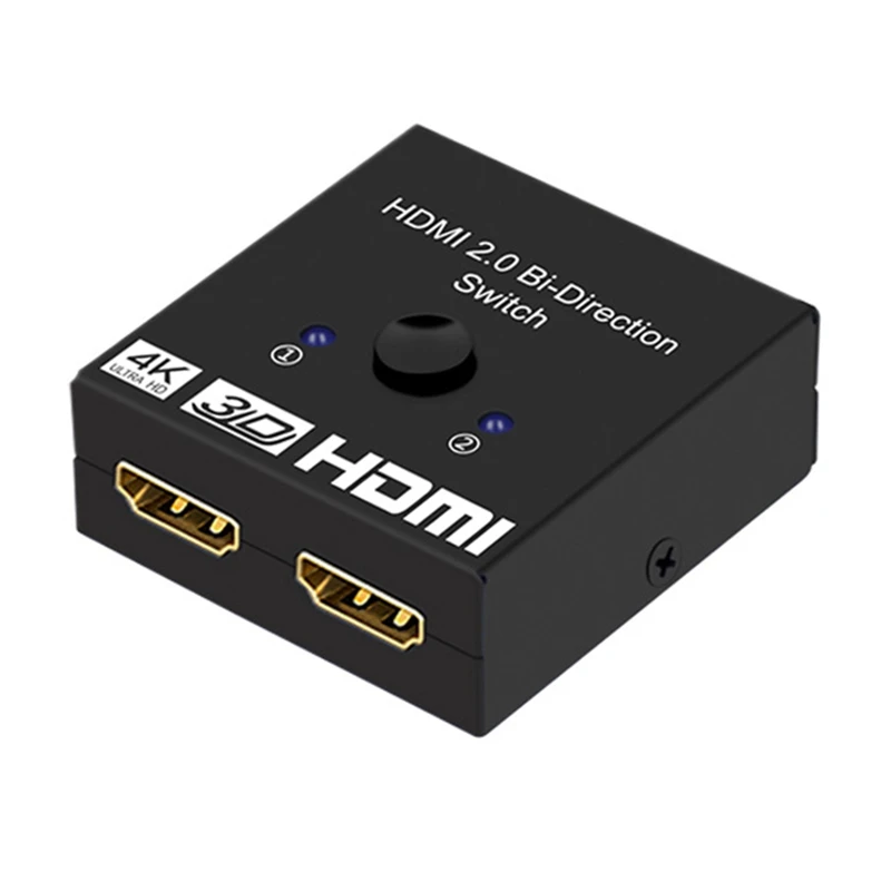 

4K HDMI Switch 2 Ports 1X2 / 2X1 HDMI Switcher Splitter Supports Ultra HD 4K 1080P 3D HDR HDCP For PS4 HDTV
