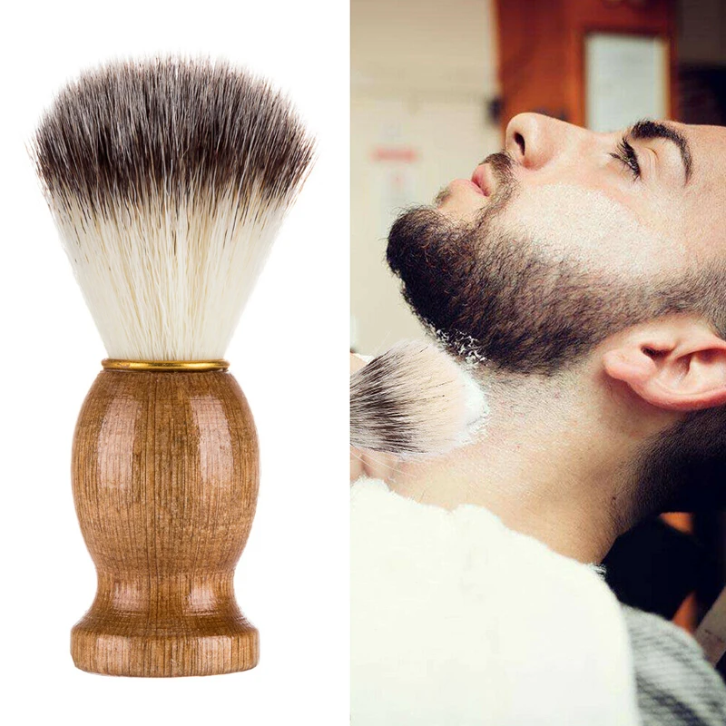 

Beard Brush Men Facial Grooming Black Badger Bubble Shaving Brush Beard Cleaning Salon Supplies And Fashion Styling Tools