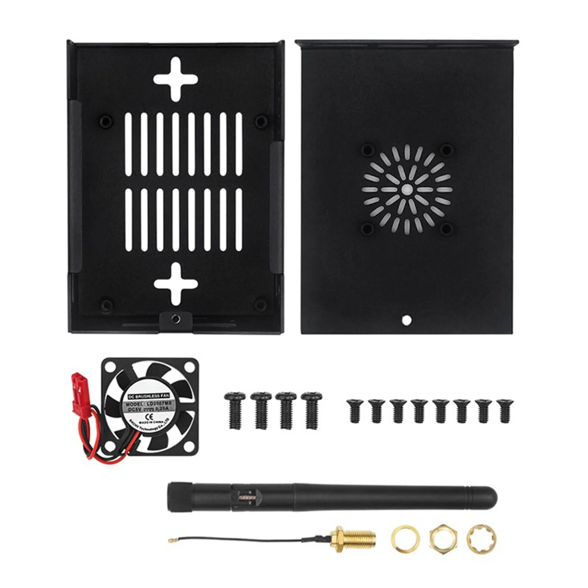 Для Orange Pi 5 Pro чехол металлический корпус из алюминиевого сплава с охлаждающим