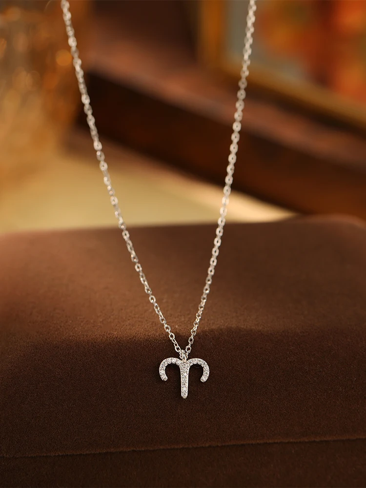 Женское ожерелье из стерлингового серебра 925 пробы Двенадцать созвездий новинка