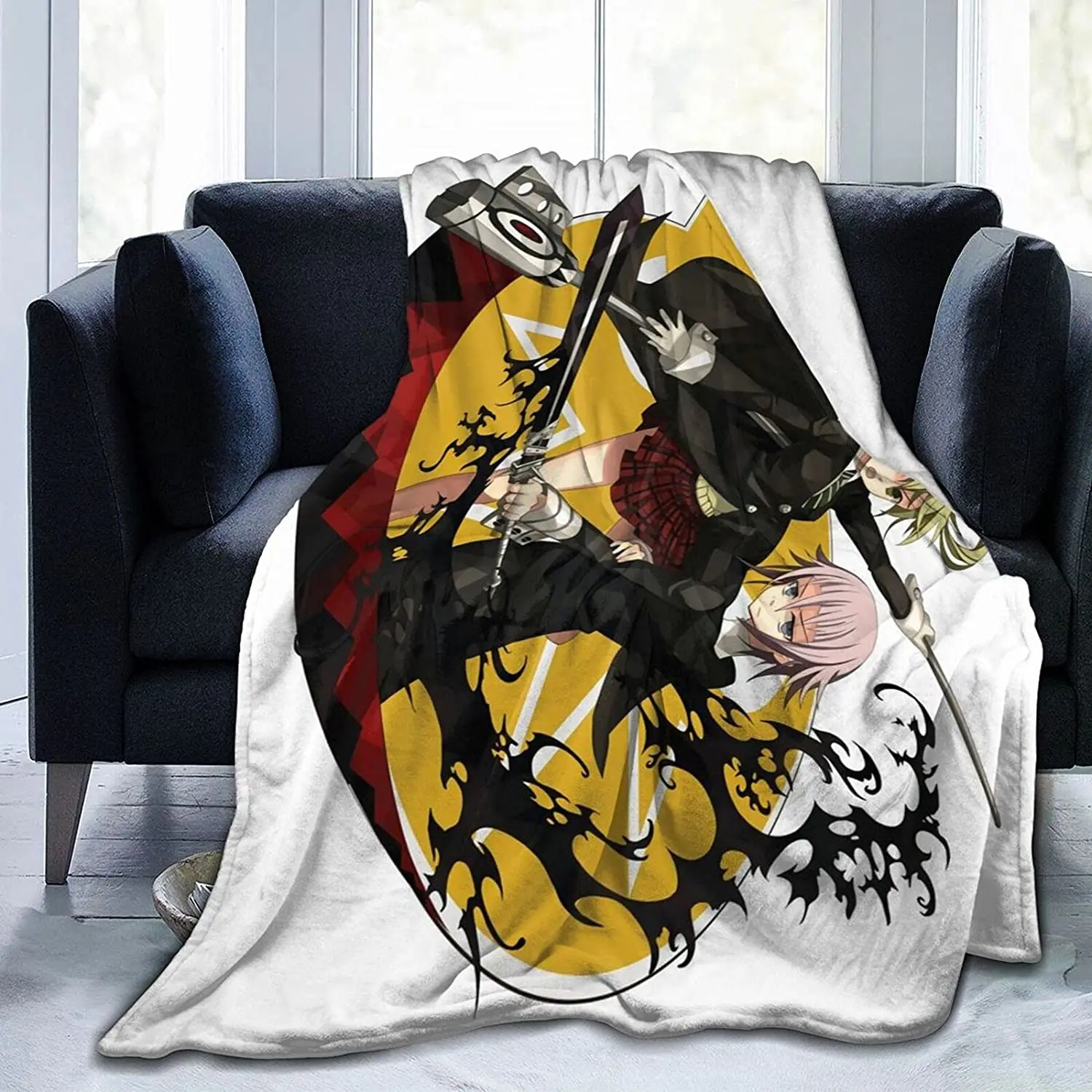 

Maka Albarn Fluffy Soft and Comfortable Blanket, Anime Warm Embrace of Sympathy