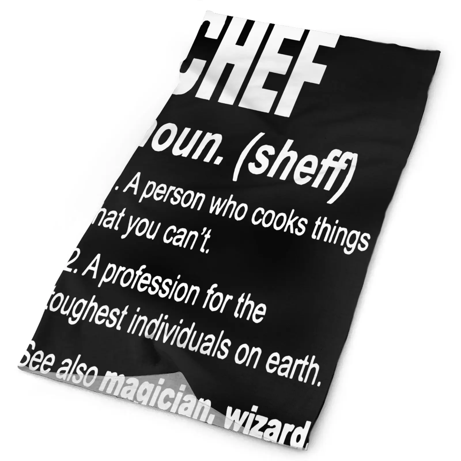 

Chef Dictionary Head Cook Awesome Men's Bandana Ski Equipment Hunting Mask Tactical Equipment Mask For Face Buff Mask Bandanas