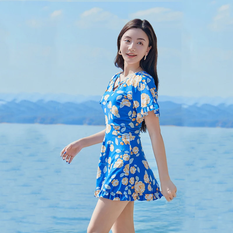 New Arrival Women Swimwear Two Piece Swimming Suit Separate Swimsuit 2023 Boxer Bottom Bathing Suit Beach Dress Beachwear