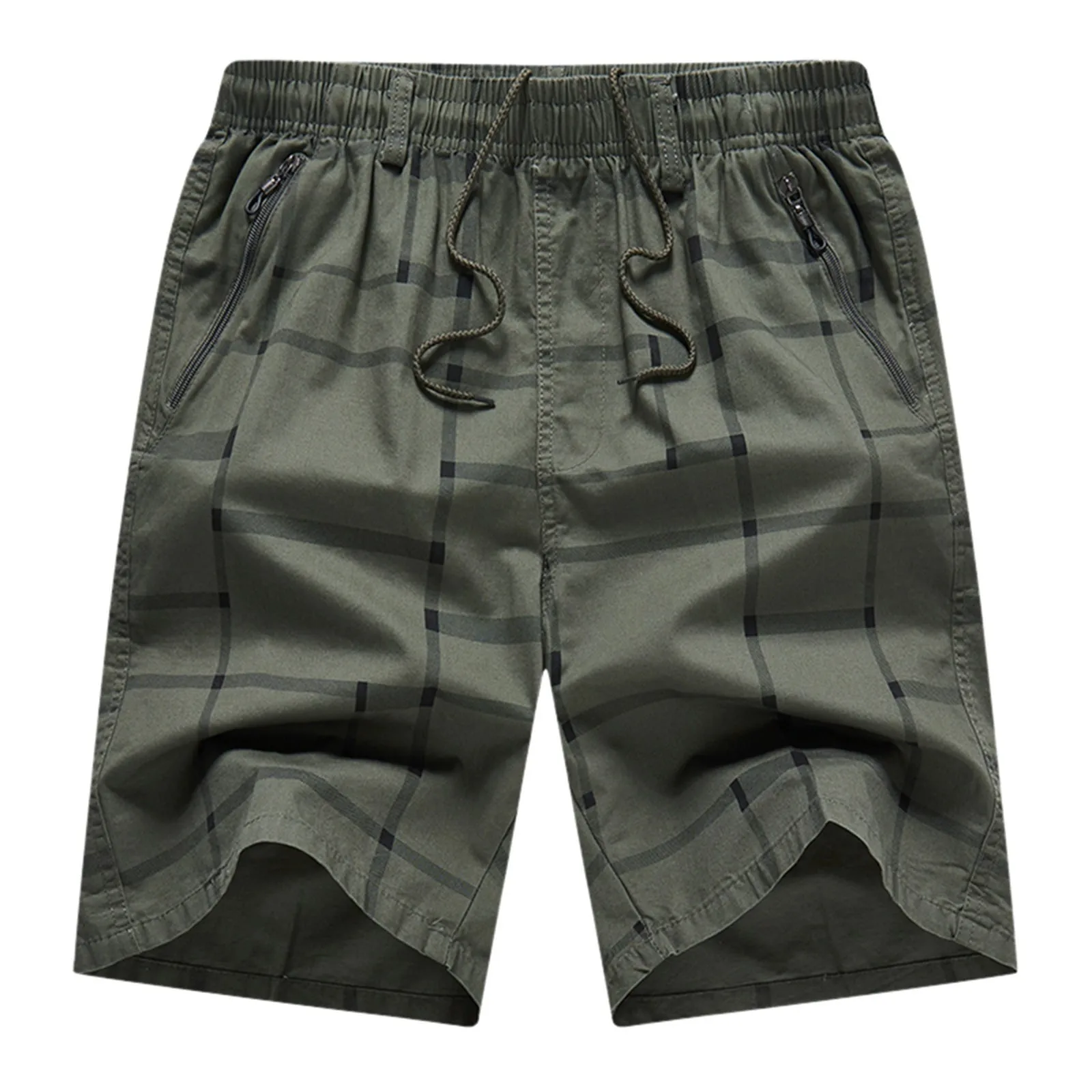 

Male Spring Summer Shorts Striped Pocket Tether Cropped Pants Creepy Shorts Little House Mens Athletic Shorts without Pockets
