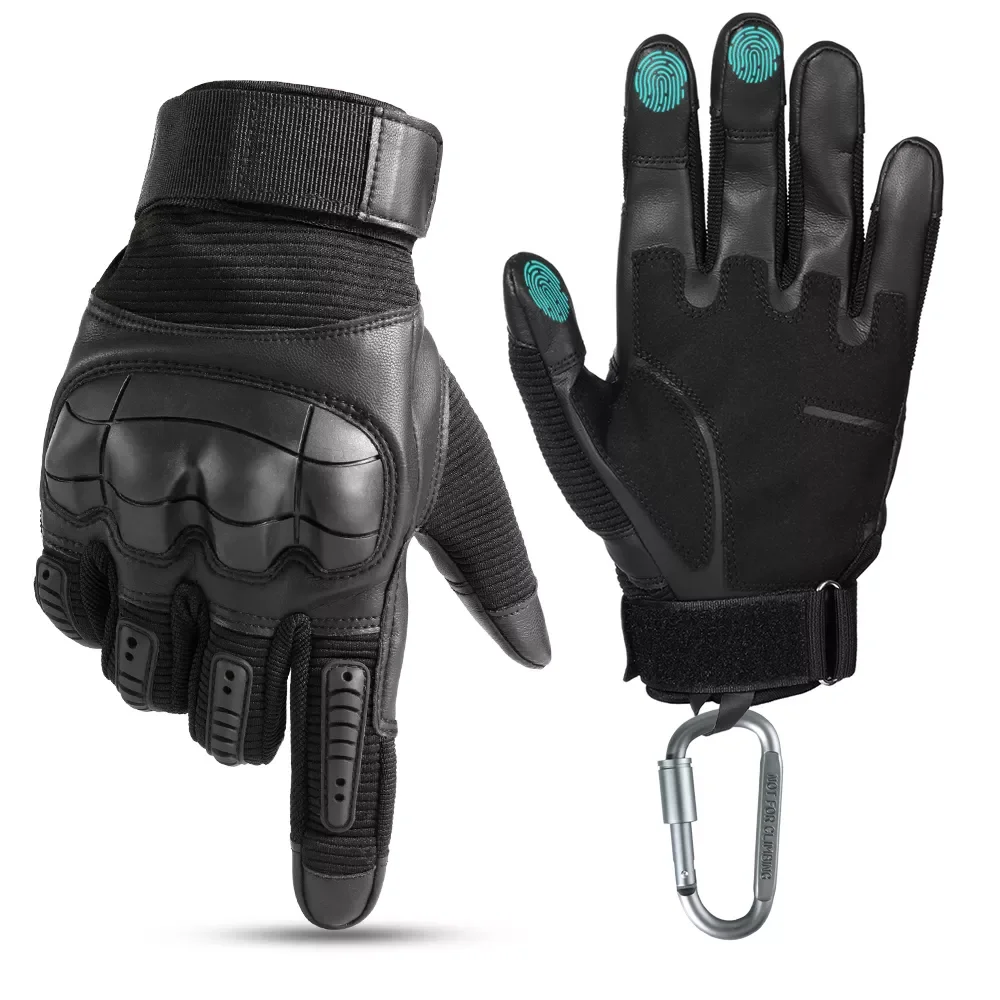 

NEW2023 Touchscreen PU Leather Motorcycle Gloves