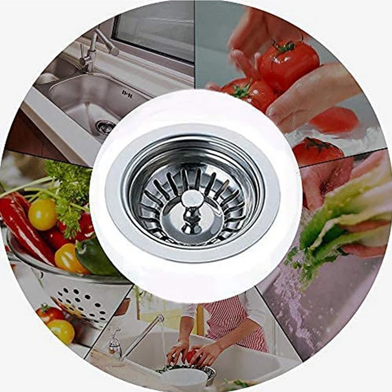 Цельная кухонная раковина пластиковая крышка для мытья овощей серебряный зонт