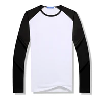 spring autumn long sleeve modal t shirts for adult kids sublimation blank white tops family matching outfits