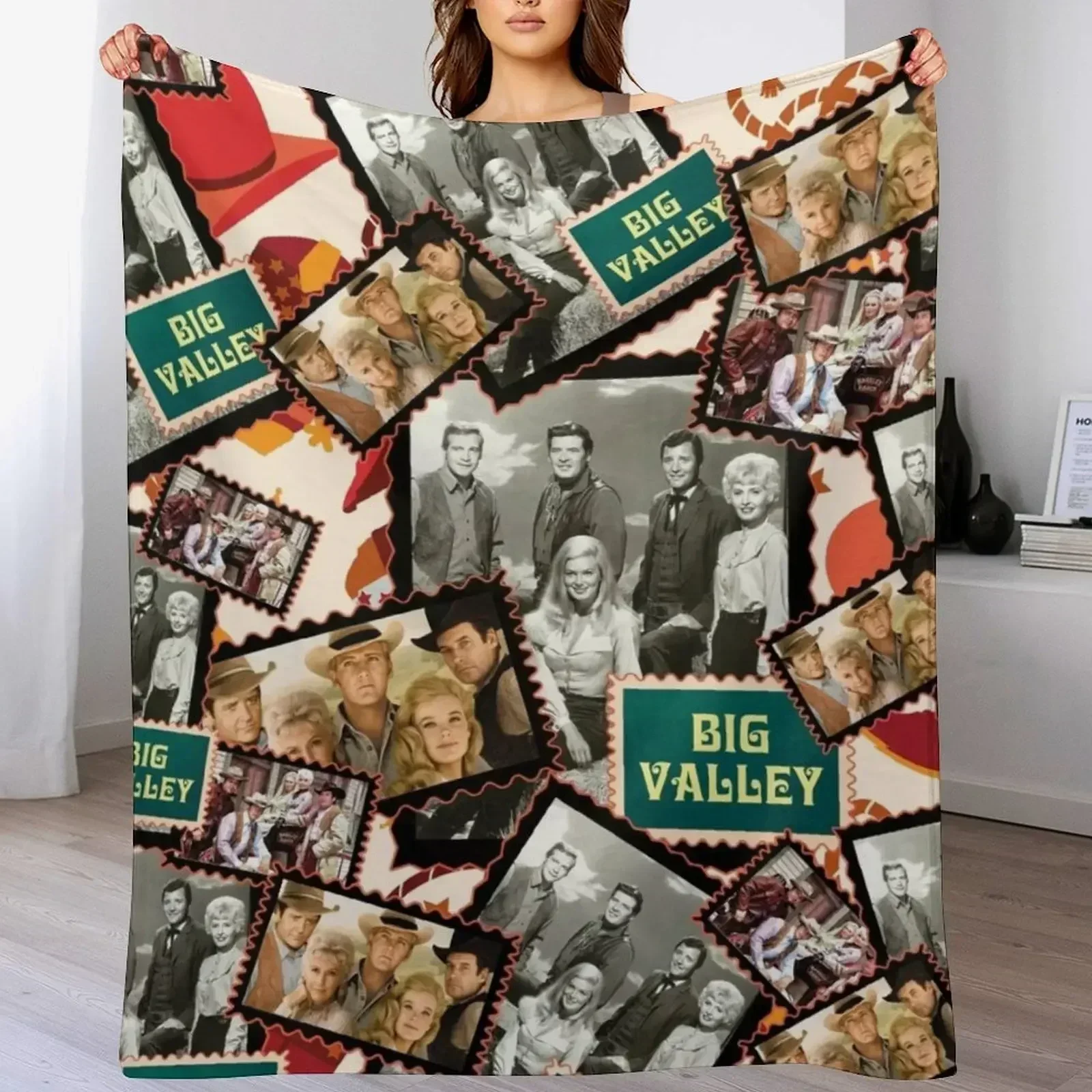 Большая долина Ранчо Баркли на Диком Застере серия 1960-х годов Пледы Зимние