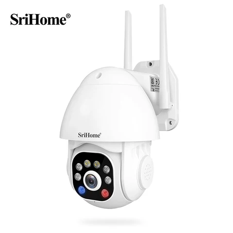 Камера видеонаблюдения SriHome SH039B 3 Мп, наружная IP-камера с Wi-Fi и функцией слежения за людьми, с ночным видением, с ПНН монитором и аудиокамерой