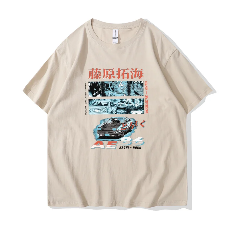 Футболка Initial D для мужчин и женщин аниме футболка с изображением манги хачироку