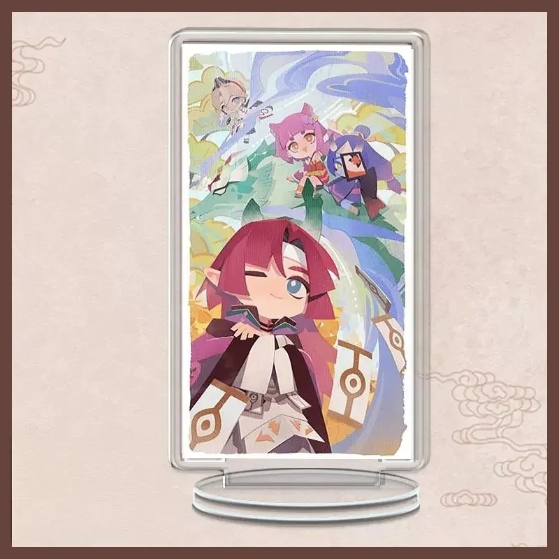 Фото Игра Onmyoji: Новая прямоугольная акриловая подставка-модель, брелок, коллекция косплей-аксессуаров Кагуры, подарки, 15 см, настольное украшение, подарки для друзей. №5