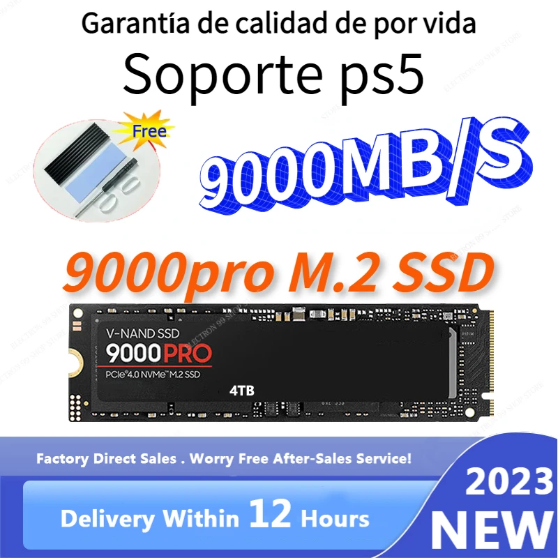 

PS5 8TB Internal Hard Drive Solid State Disk NGFF M.2 SSD 1TB 2TB PCI-E 990PRO NVMe Interface Hard Disk HDD for Desktop/Notebook