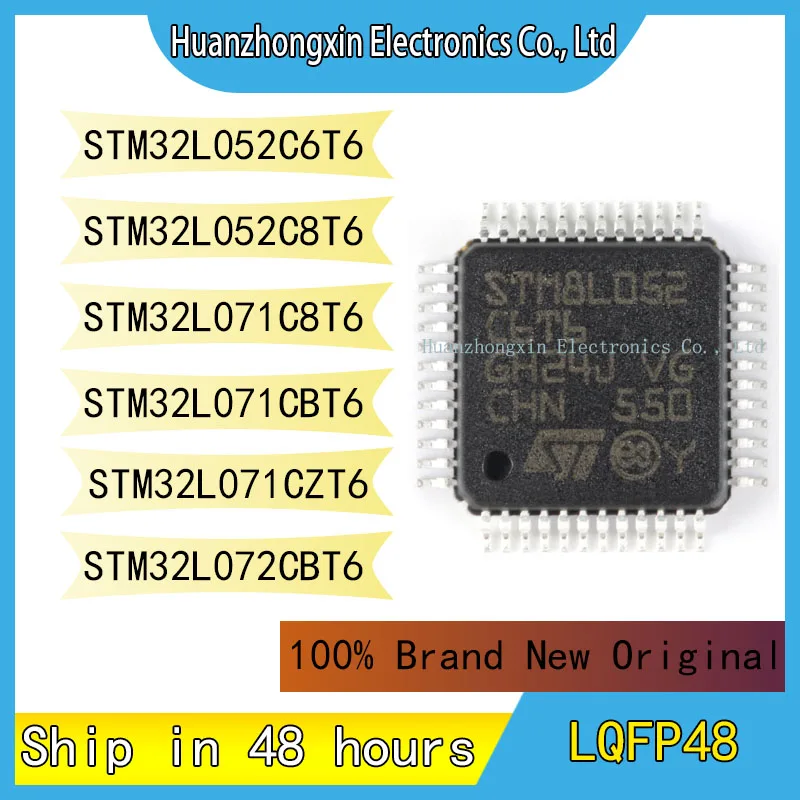

STM32L052C6T6 STM32L052C8T6 STM32L071C8T6 STM32L071CBT6 STM32L071CZT6 STM32L072CBT6 LQFP48 100% Brand New Original MCU Chip