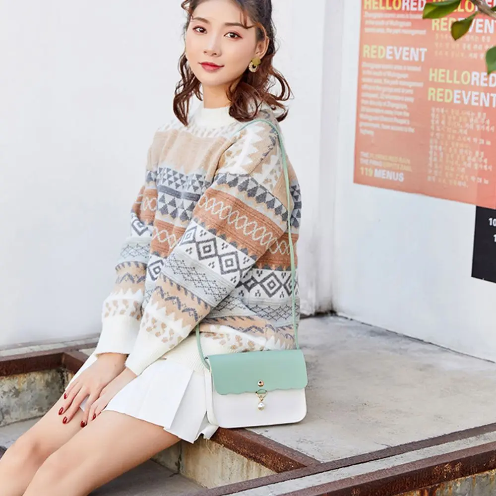 

Simple Sweet All-match Outdoor Shoulder Bag Travel Korean Style Bag Women Handbags Pearl Pendant Crossbody Bags