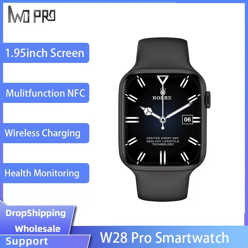 

IWO W28 Pro Series 8 Smartwatch NFC 1.95 Inch Screen Watch 8 Bluetooth Call PK W57 W27 Pro DT7 Max
