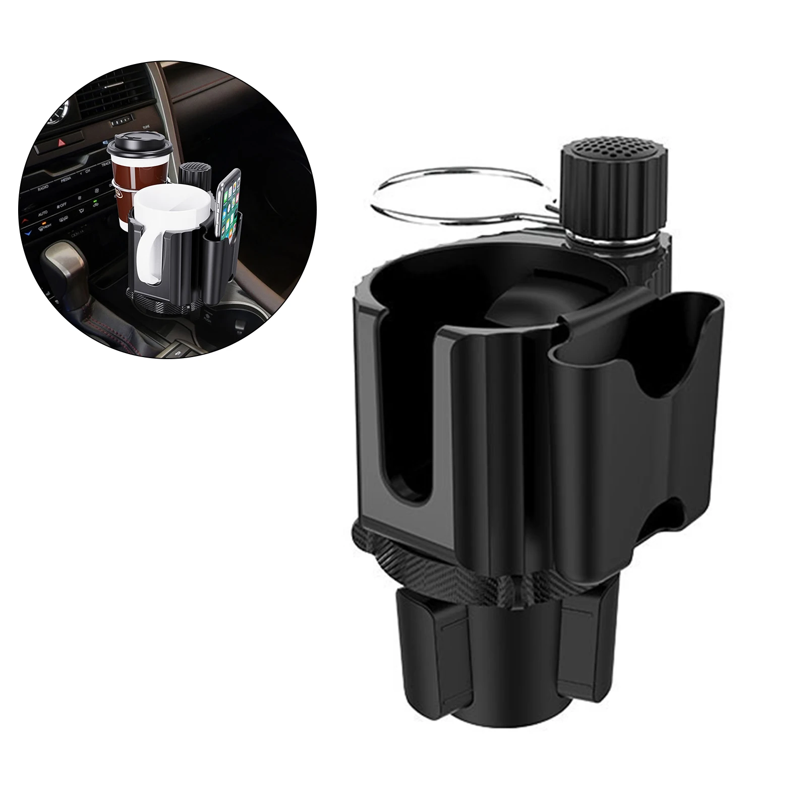 

4 In 1 Multifunctional Adjustable Car Cup Holder Expander Adapter Base Tray Car Drink Cup Bottle Holder AUTO Car Stand Organizer