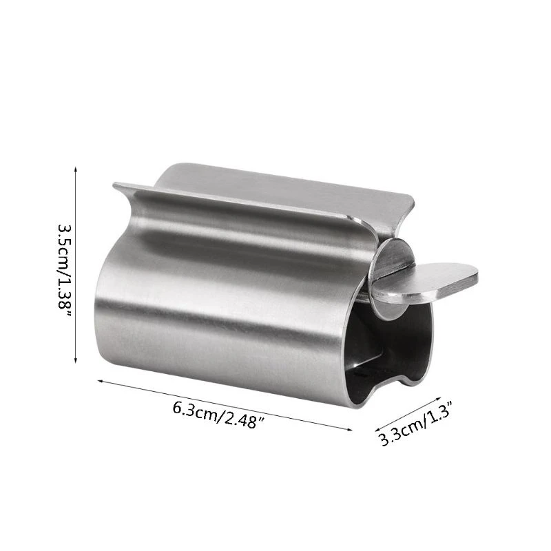 

Stainless Steel Rolling Tube Toothpaste Squeezer Dispenser Wringer Easy Squeeze Bathroom Accessories