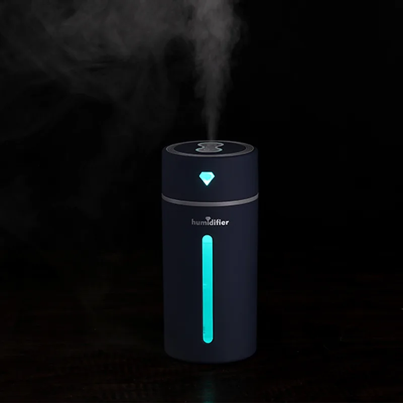 

DC 5V USB Mini Aromatherapy Humidifier Diffuser Colorful LED Light Ultrasonic Air Humidifier For Home Office Car Degger 250Ml