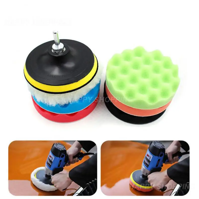 

Inch Car Polishing Kit Polish Pad Car Polish Buffing Pad Abrasive Disc Sponge Foam Pads Polisher For Headlight Refurbish