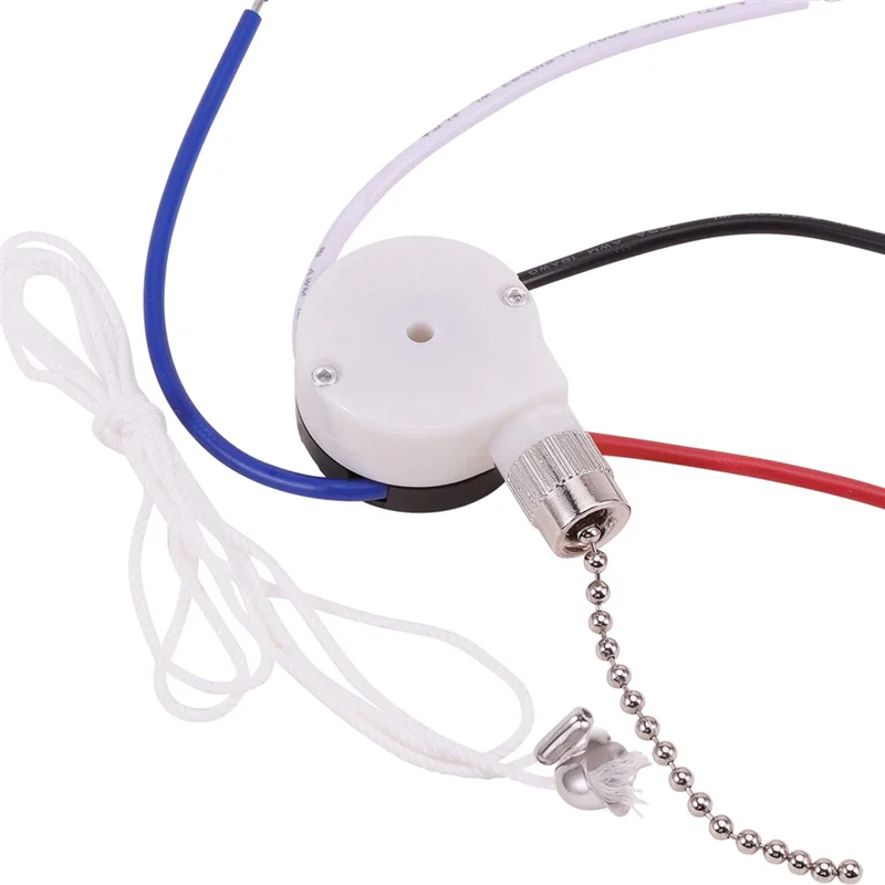 

Комплект переключателей потолочного вентилятора, 3 скорости, 4 провода, выключатель вентилятора, переключатель управления скоростью на мол...