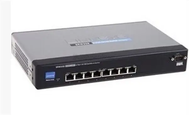 

Б/у SRW208 хорошее состояние 10 100 Linksys 8-Port Cisco коммутатор Ethernet pw