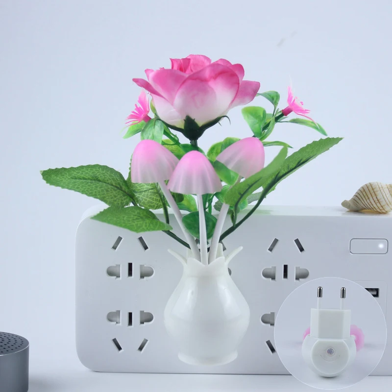 

Light Control Induction Night Light Energy Saving Creative Gift Light Color Changing Light Vase Night Light