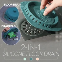 silicone floor drain cover press type hair stoppers catchers sink filter hair strainer deodorant plug kitchen bathroom accessory