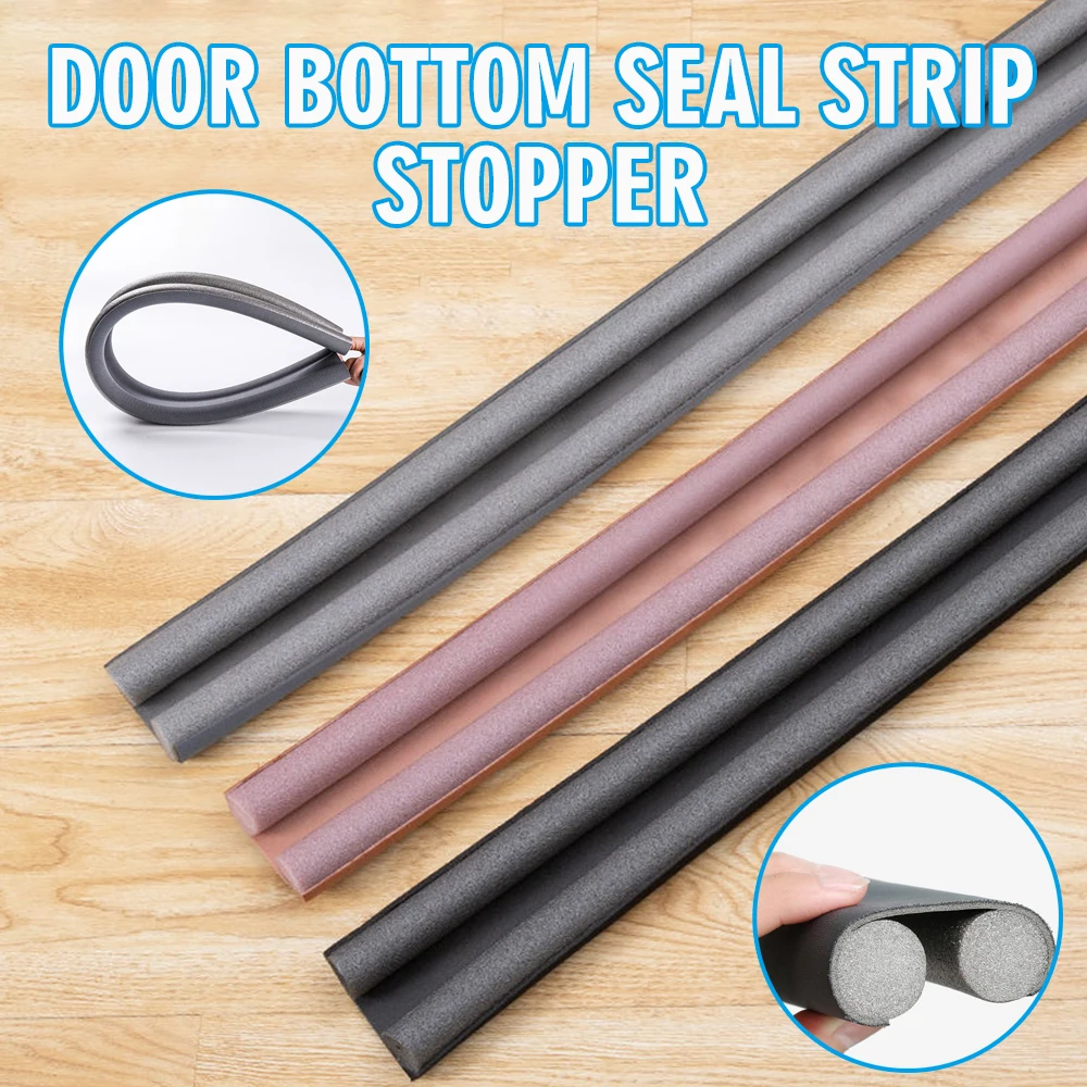 

Door Bottom Seal Strip Stopper Under Door Draft Guard Stopper Soundproof Strip Noise Reduction Under Door Draft Stopper Dust