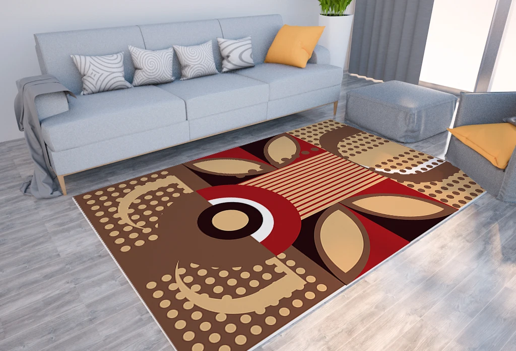 

Line Pattern Geometric Print Rug Living Room Bedroom Rug Modern Home Decor Rug Leisure Rug