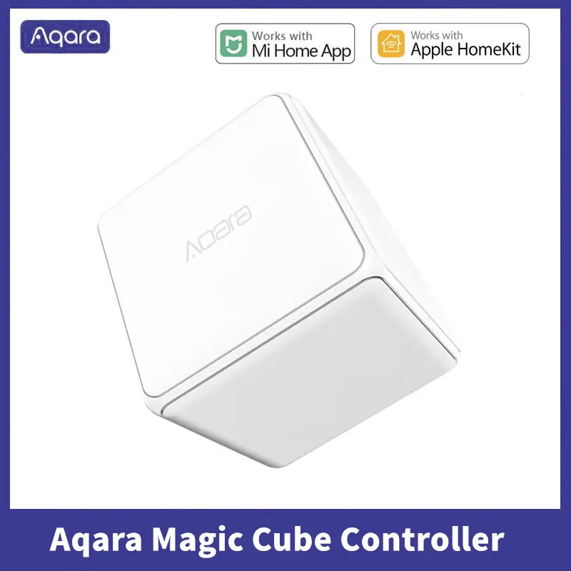 

Оригинальный контроллер Aqara Magic Cube, версия Zigbee, управляемая шестью движениями для устройства Xiaomi Mi Home, работает с приложением Smart Home