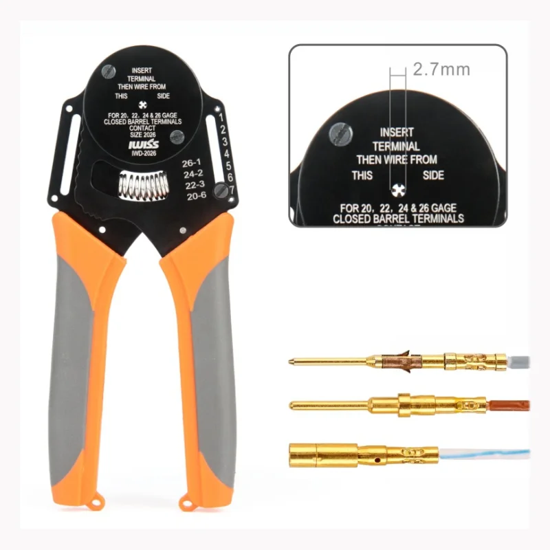 

IWD-2620 Connector crimping pliers for Siemens servo wire harness Inteco M23 encoder pin Aviation pin crimper tools NEW
