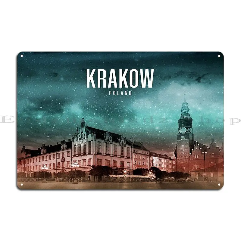 Металлические знаки из Польши Краков индивидуальный фотографический постер для