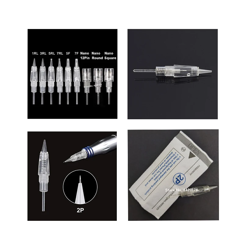 

10pcs Disposable Screw Cartridge Needle Tattoo Needle For Microblading Charmant Permanent Tattoo Machine 1RL 2RL 3RL 5RL 3F 5F