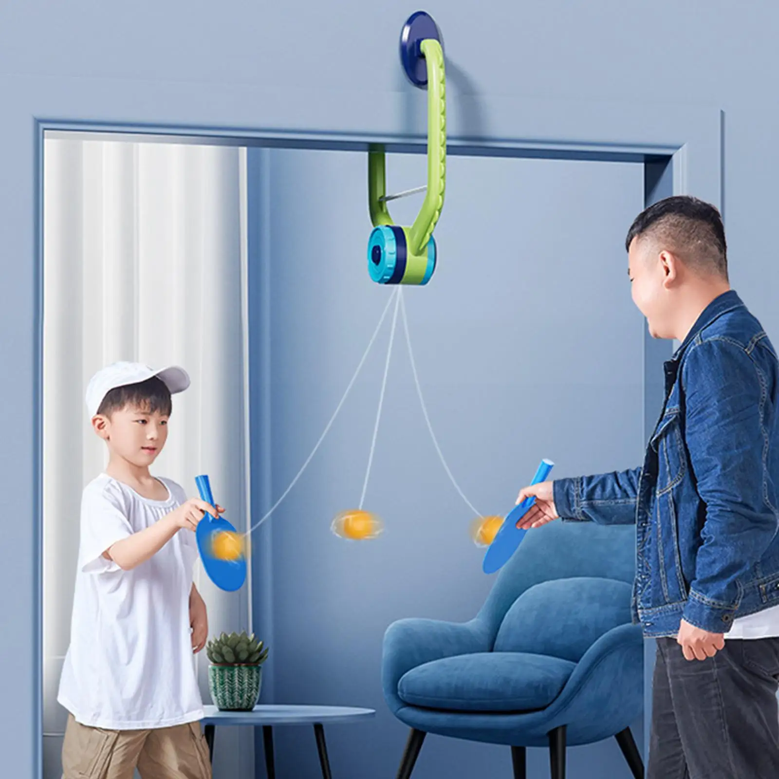 

Table Tennis Self Training Set Hand Eye Coordination Trainer for Parentchild Interaction