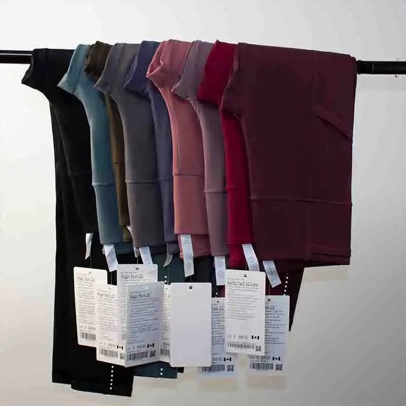 NWT Yoga Leggings With Pockets High Waist Pants Women's Tights For Fitness Gym Workout Clothes Sports Clothing Custom Logo