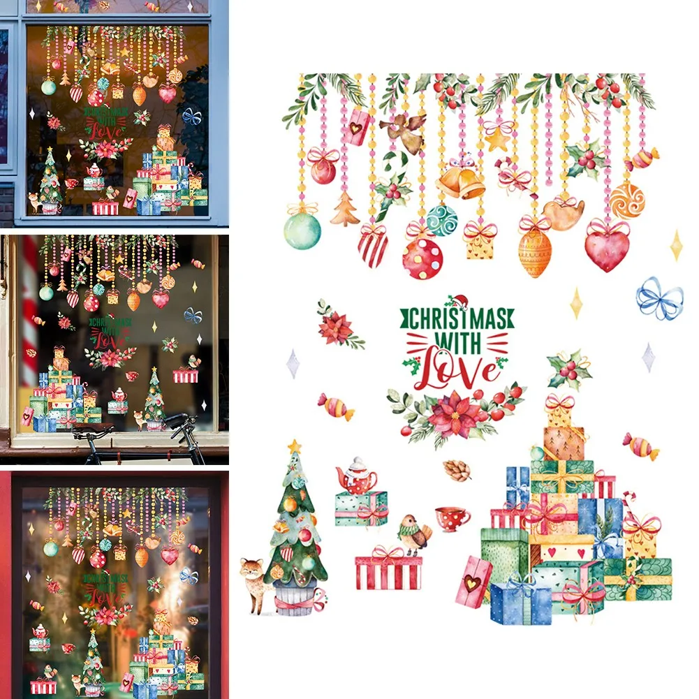 

Creative Christmas Decoration Christmas Stickers Beautiful Home Hotel Shopping Mall Snowflake Wall High Quality
