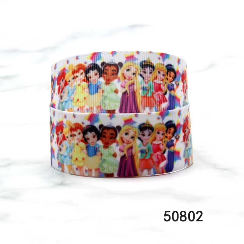 

10yards Printed Baby Disney Princess Grosgrain Ribbon for DIY Bows Craft Supplies Decoration