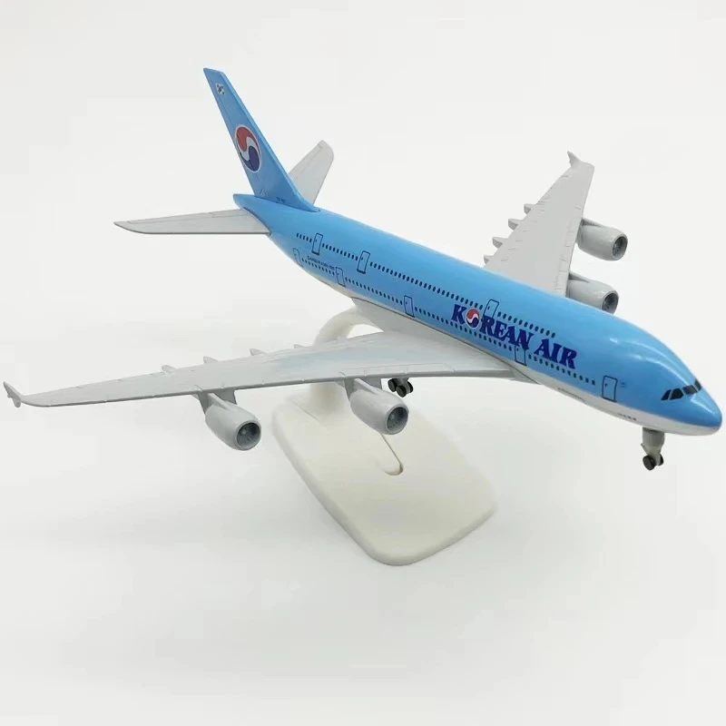 Модель самолета из металлического сплава в Корейском стиле, модель самолета с литыми колесами 20 см, модель самолета в Корейском стиле, аэроб...