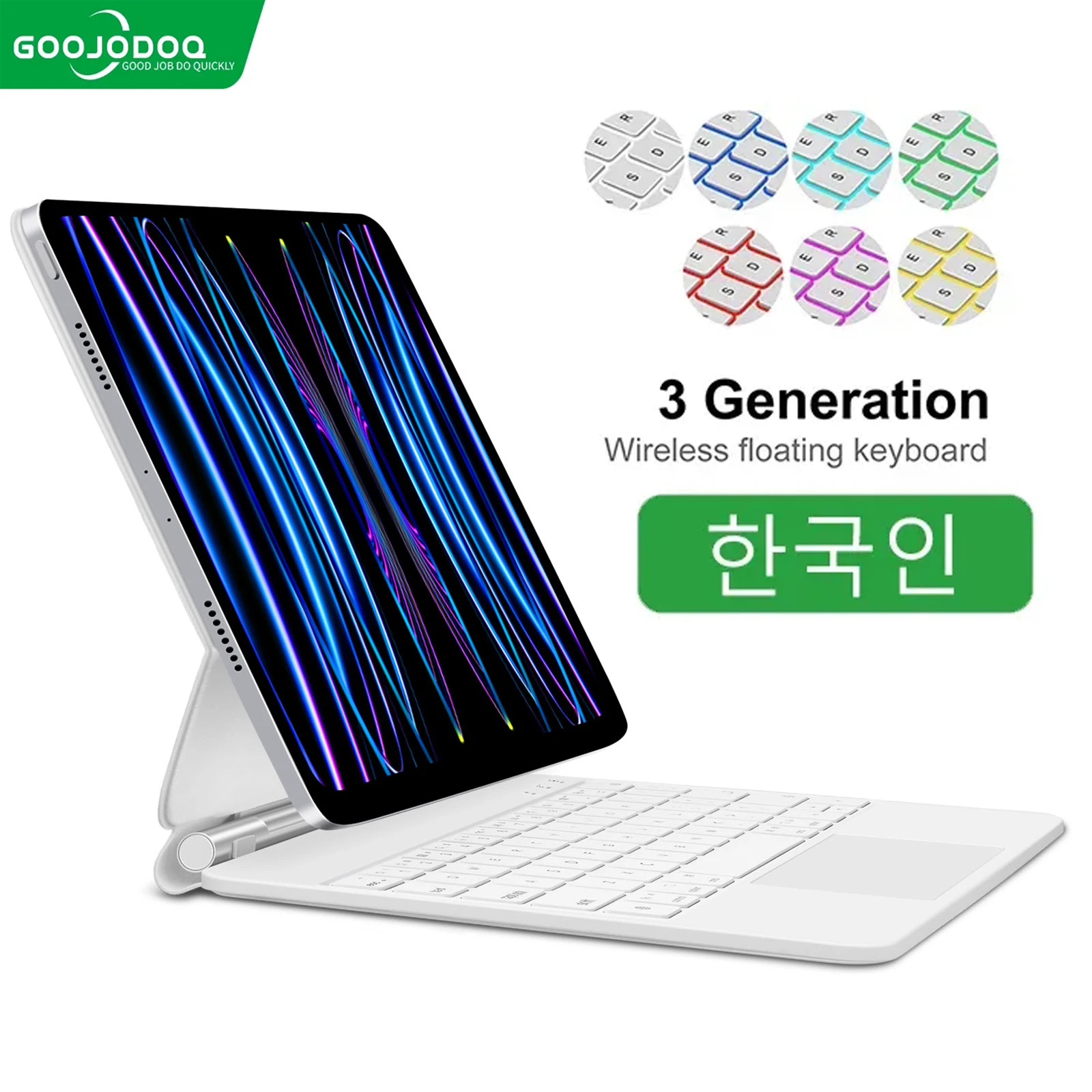 GOOJODOQ Magic Keyboard for iPad Pro 11 12 9 12.9 Air 4 Air 5 for iPad 10th Generation Pro 12 9 6th 5th 4th 3rd Gen Cover Case
