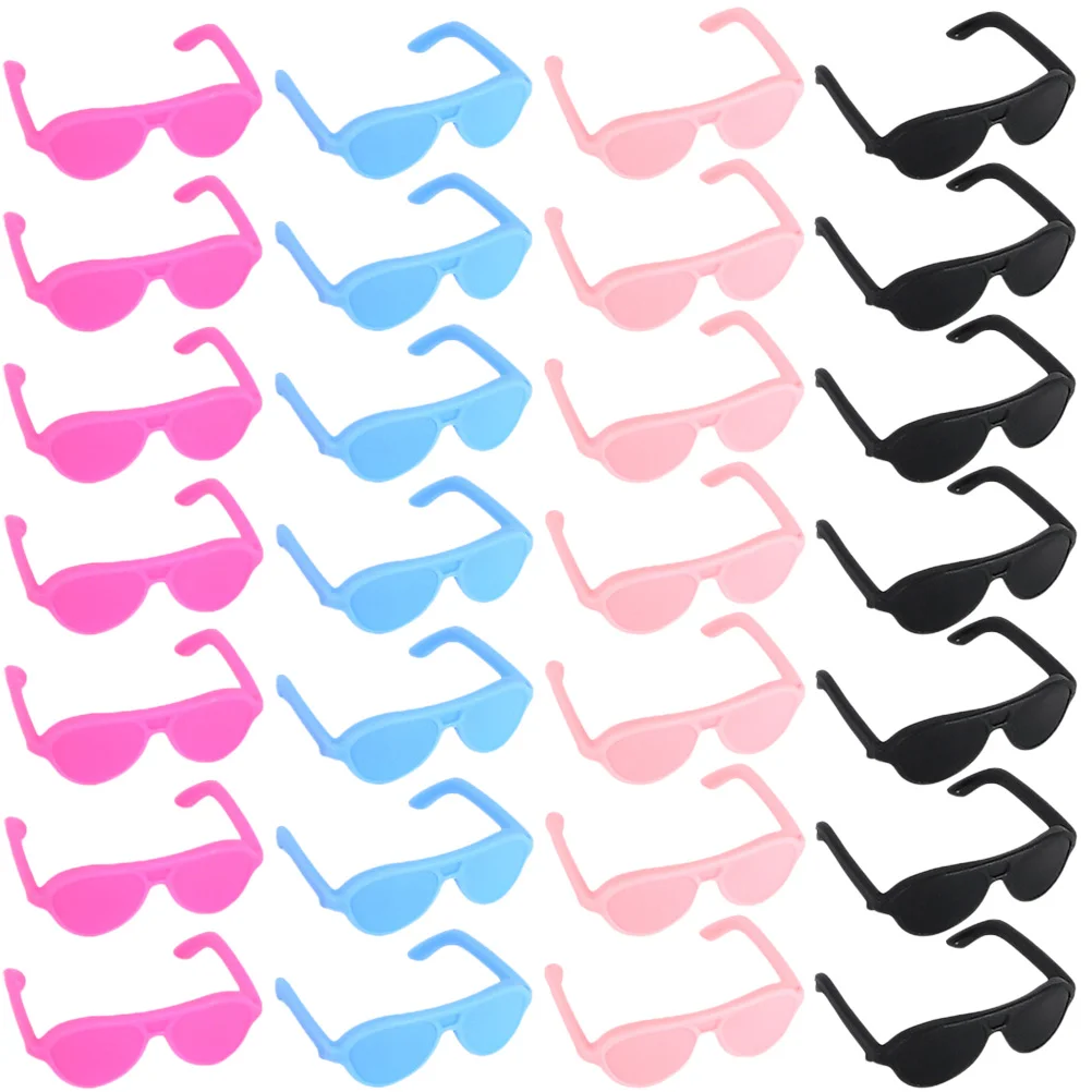 

60pcs Glasses Mini Sunglasses For Craft Miniature Dollhouse Accessories