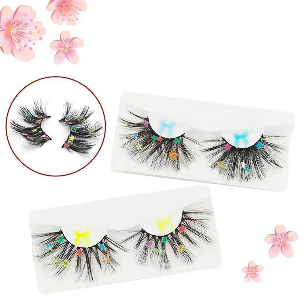 

Faux Mink 25mm Butterfly Eyelashes With Packaging Boxes Hand Made Full Strip Charming 14/16/18mm Lashes With Butterflys On Them