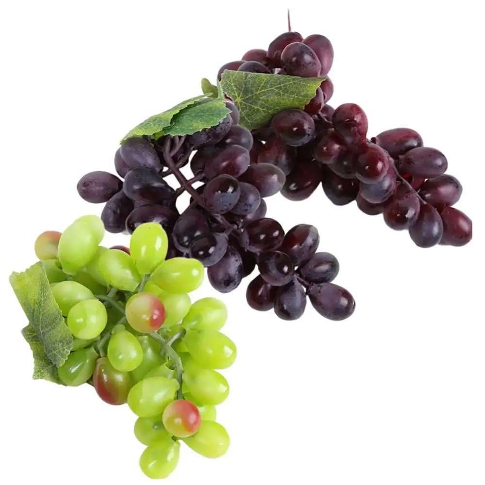 

1 Bunch Fake Grape Artificial Plastic Faux Fruit Home Garden Decoration