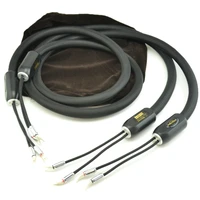 hifi one pair kharma speaker cable kic gr 1c top hifi loundspeaker cables with spade plug audio amp cd player speaker cable