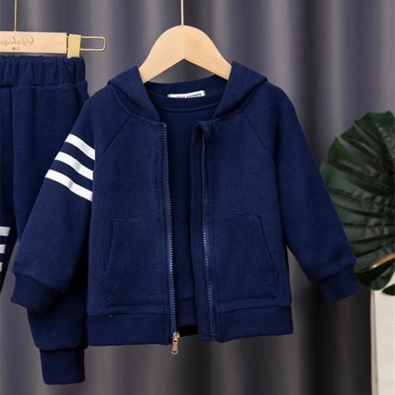 

Boys Suit Coat+Pants Cotton 2Pcs/Sets 2022 Classic Spring Autumn Sports Set School Home Children Clothing Children Cotton Casual