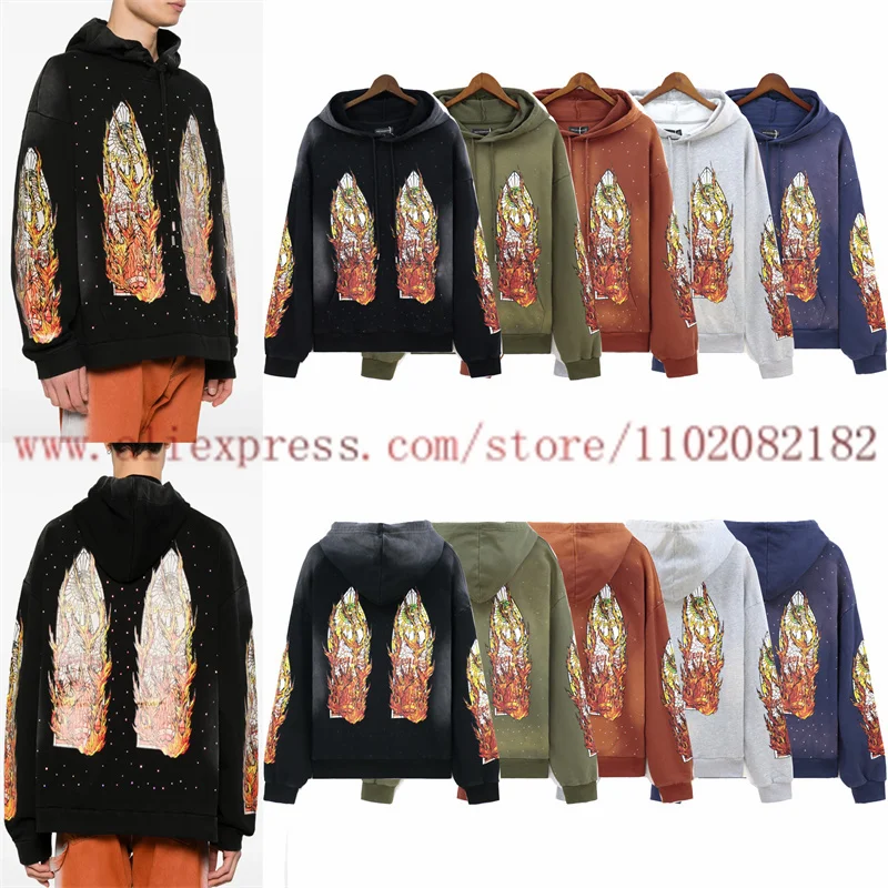 2024fw который решает войну тканевый комплект с капюшоном мужские и женские