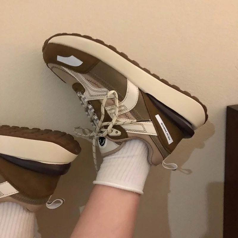 Fashion Sports Zapatillas Mujer Casual Sneakers for Women 2021 Patchwork Autumn Hiking Ladies Shoes Daily Comfortable Footwear