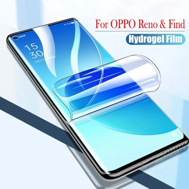 

Hydrogel Film Screen Protector For OPPO Reno 8 Lite 5G 7 8 9 Pro Plus 7 Z 5 Protective Film Not Glass For Find X6 X5 X3 Lite Pro