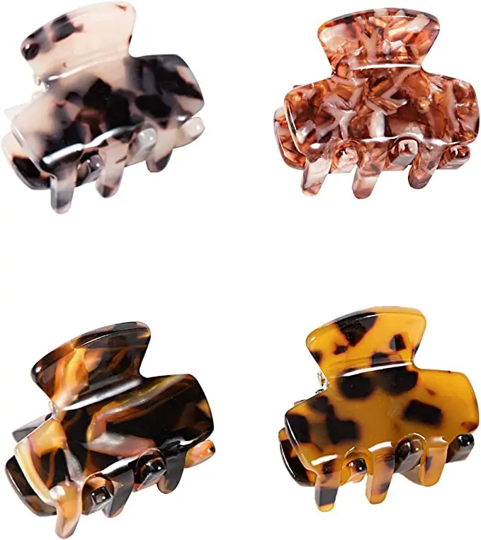 

Leopard Hair Claws Portable Hairpin Hair Clip Fashionable Hair Clamp Headwear Headdress Lightweight Hair Accessories