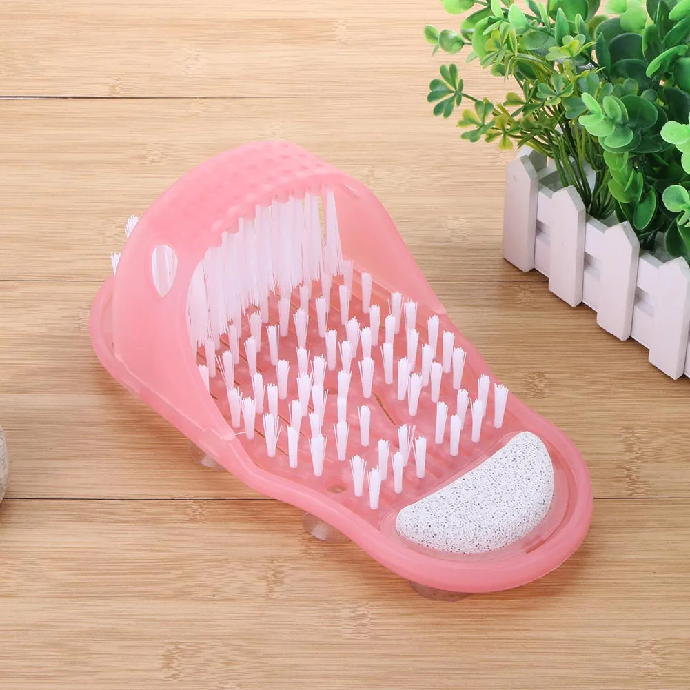 

Plastic Bath Shoe Pumice Stone Foot Scrubber Shower Brush Massager Slipper