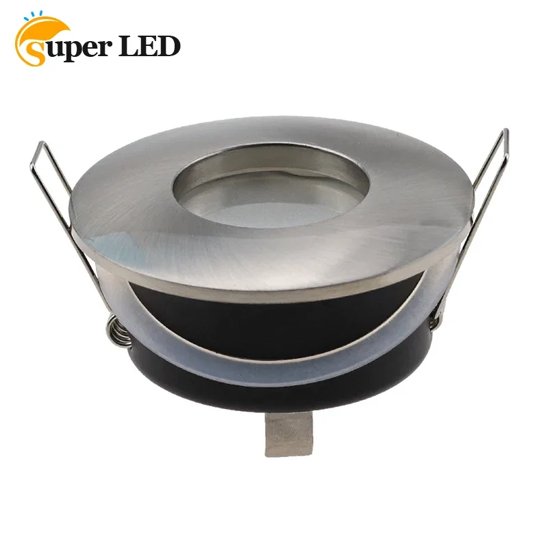 Хромированный/Белый внешний светильник IP65 для глазных ядер встраиваемый корпус